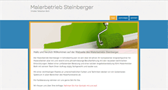 Desktop Screenshot of maler-steinberger.de