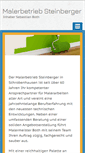Mobile Screenshot of maler-steinberger.de